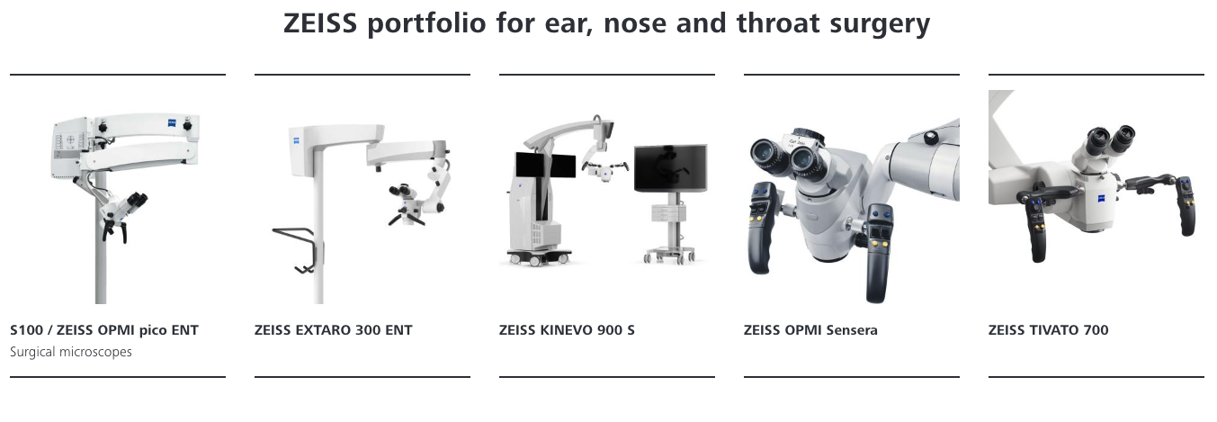 Zeiss Microscopes for ENT